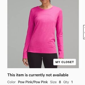 Lululemon Long Sleeve Swiftly Relaxed 8